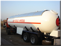 Anhydrous ammonia transport tanker