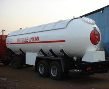 Anhydrous Ammonia Transport Tanks